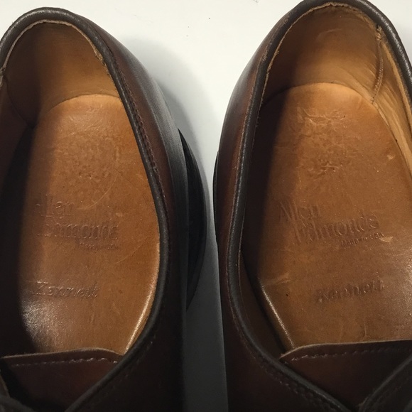 Allen Edmonds Men’s Brown Leather Kennett Split Toe Oxford Shoes Size 12D - Picture 8 of 10